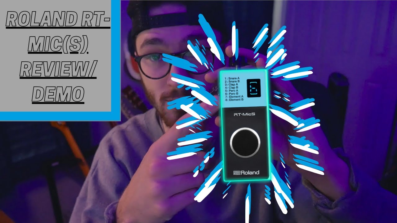 Roland RT-MicS Unboxing/Review/Demo (Drum Trigger)