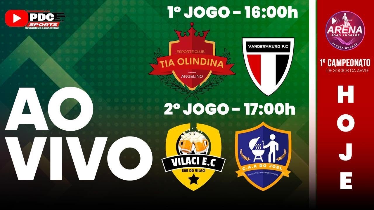 1º TORNEIO DE SÓCIOS DA AVVG | AO VIVO 