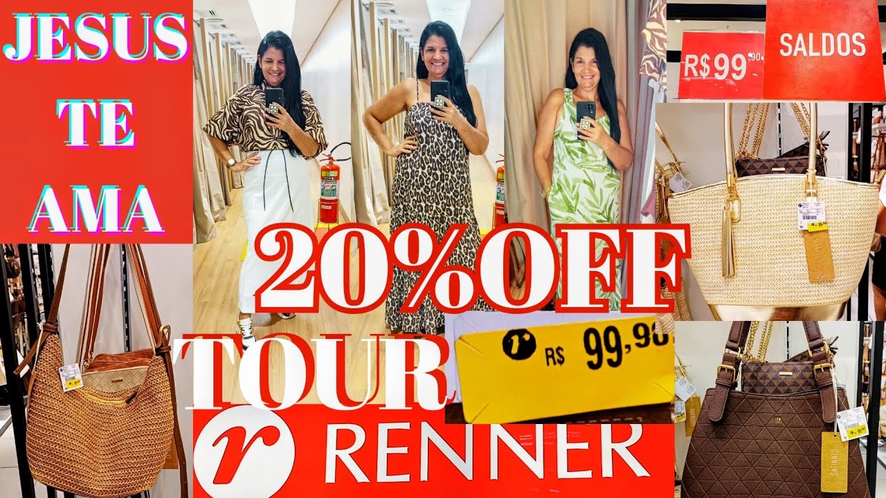 TOUR NA RENNER E PROVADOR 20%OFF ACIMA DE 199 PEGANDO ATÉ NOS REMARCADOS #tour#renner  
