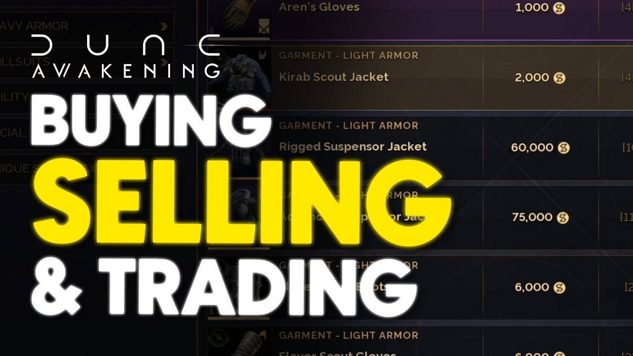 Как покупать, продавать и торговать в Dune: Awakening! (Торговцы, Торговля игроками, Руководство ...