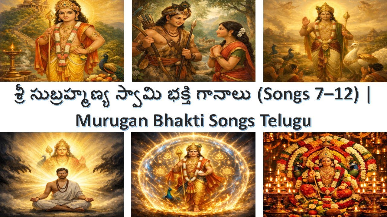శ్రీ సుబ్రహ్మణ్య స్వామి భక్తి గానాలు (Songs 7–12) | Murugan Bhakti Songs Telugu