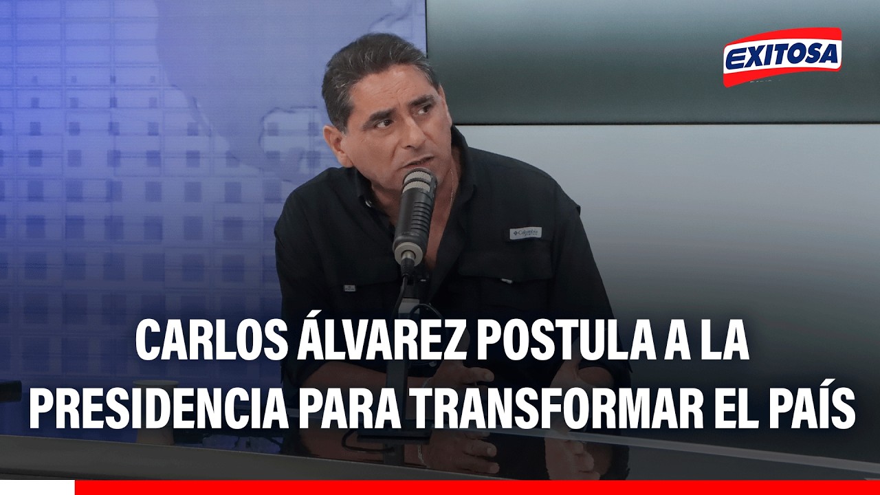🔴🔵Carlos Álvarez reveló que se postula a la presidencia para transformar el país: Quiero pacificarlo