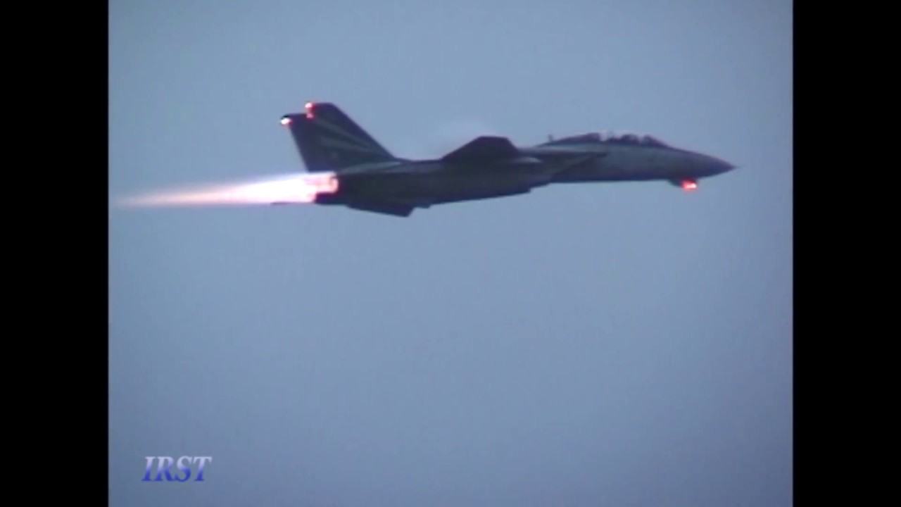 VF-154 F-14A Take off with TF-30 Burner Misawa 2002