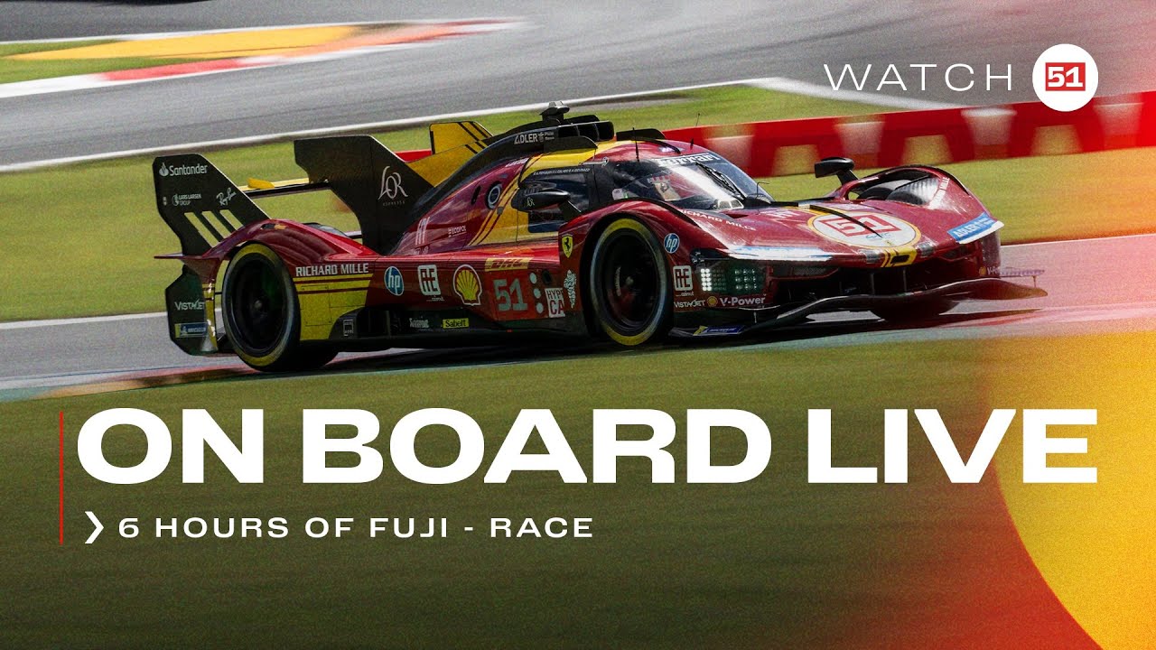Ferrari Hypercar | Onboard the #51 LIVE race action at 6H of Fuji 2024 | FIA WEC