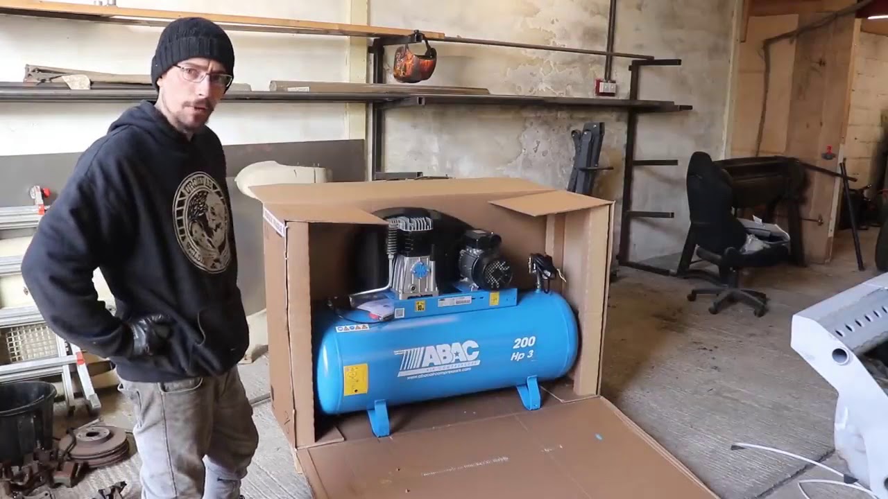 Matt and his new compressor Abac pro A39b 200 FM3