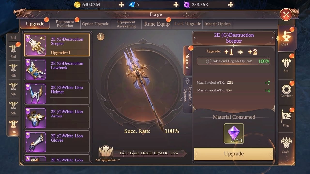 MU DARK EPOCH | TIER 7 UPGRADES, EVOLUTION, ETC. | DARK LORD STR