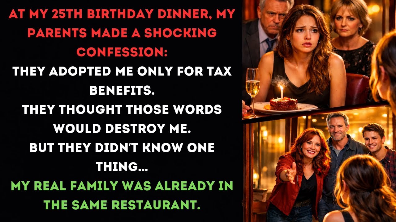 My Parents Said They Only Adopted Me for Tax Money… Then My Real Family Appeared. #redditstory
