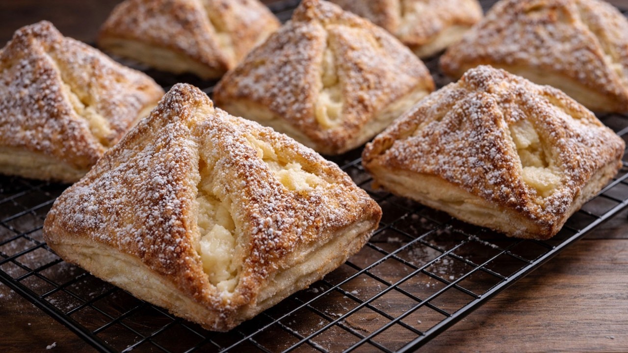 Einfaches und leckeres Rezept! Das Dessert aus Blätterteig ist in 10 Minuten fertig!