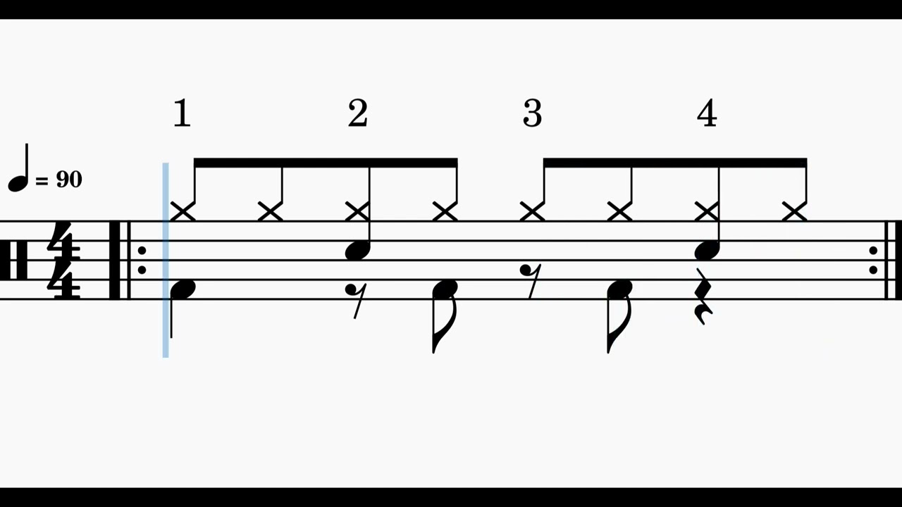 쉬운 드럼 필인 킥주법 4 Drum Kick