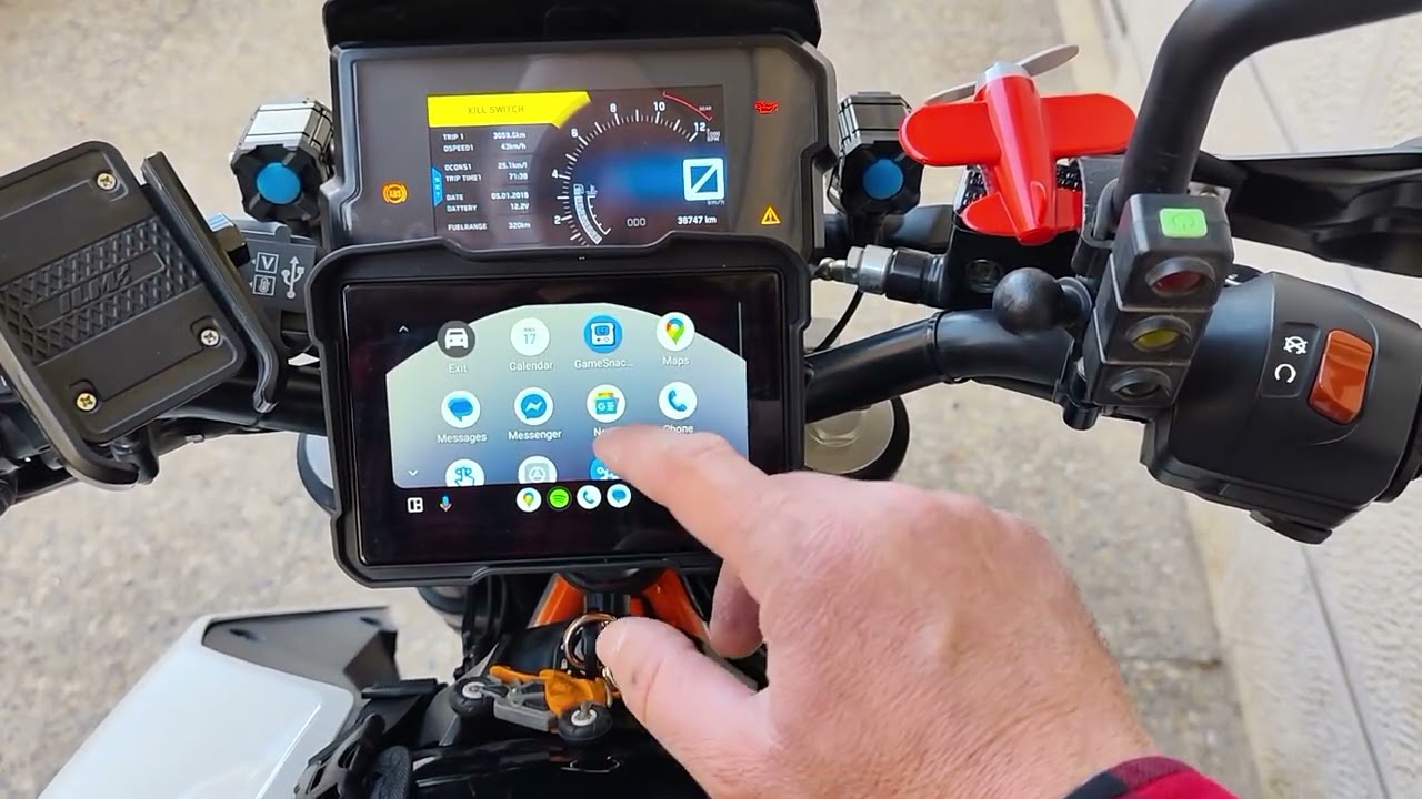 Podofo 5 inch motorcycle carplay