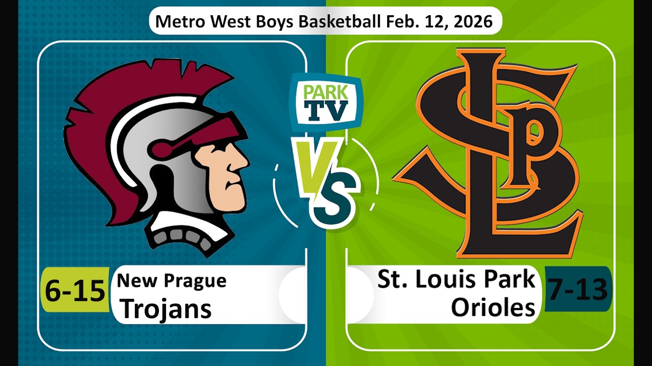 New Prague vs St. Louis Park Boys Basketball Feb. 12, 2026