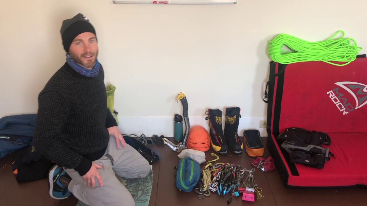 Gear for Ice Climbing & How to Pack it.