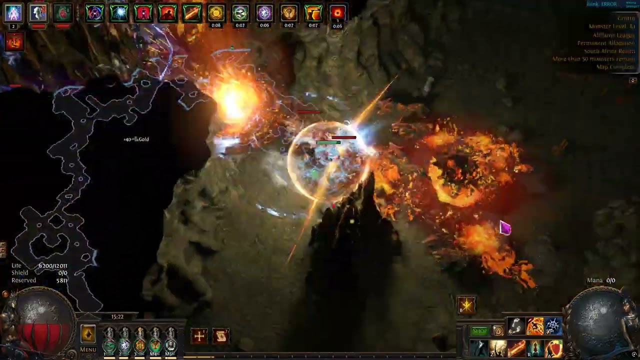 Path of Exile FlameHand merc  Luminary showcase