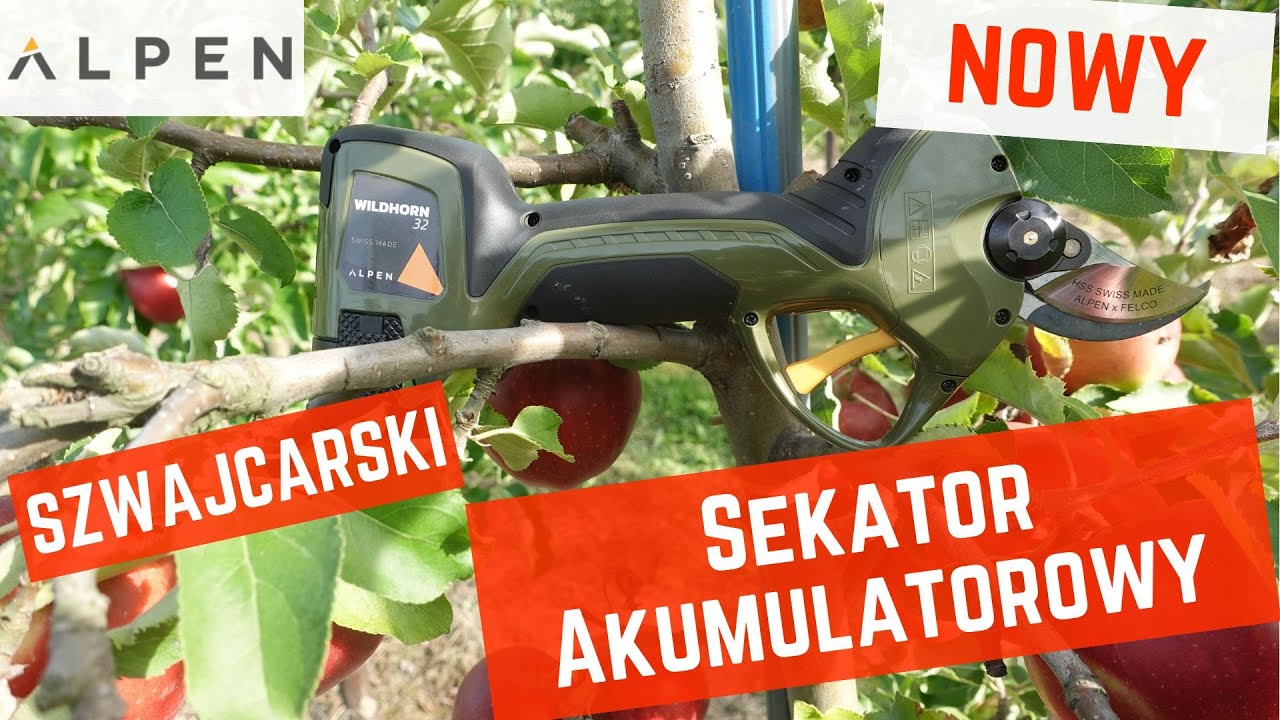 Szwajcarski sekator elektryczny Alpen Wildhorn 32