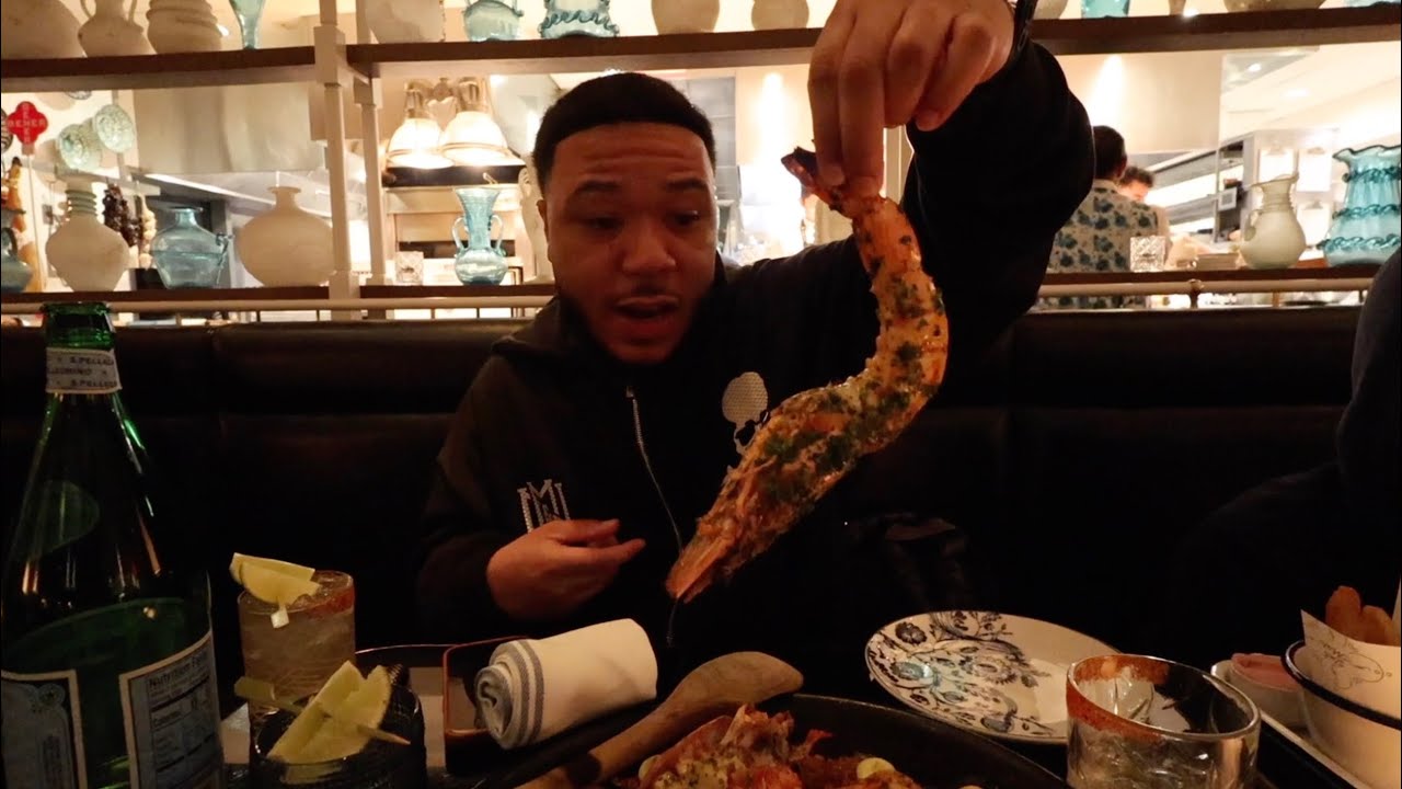 Trying a $175 seafood paella…