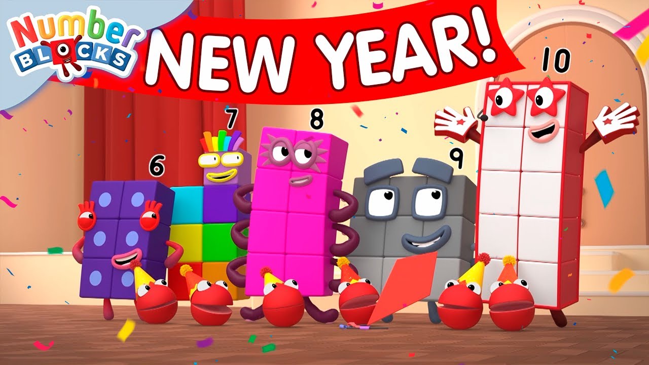 New Years Number Bonds 🧮 | Learn to Count for Kids | Number Cartoon | Numberblocks