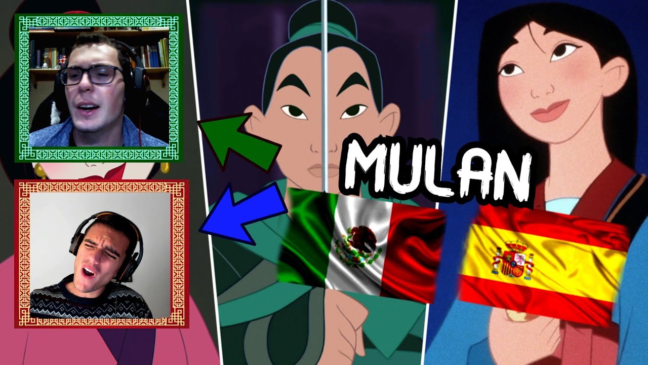 LATINO Y ESPAÑOL REACCIONAN A HOMBRES DE ACCION | MULAN | DOBLAJE LATINO VS ESPAÑOL| DISNEY