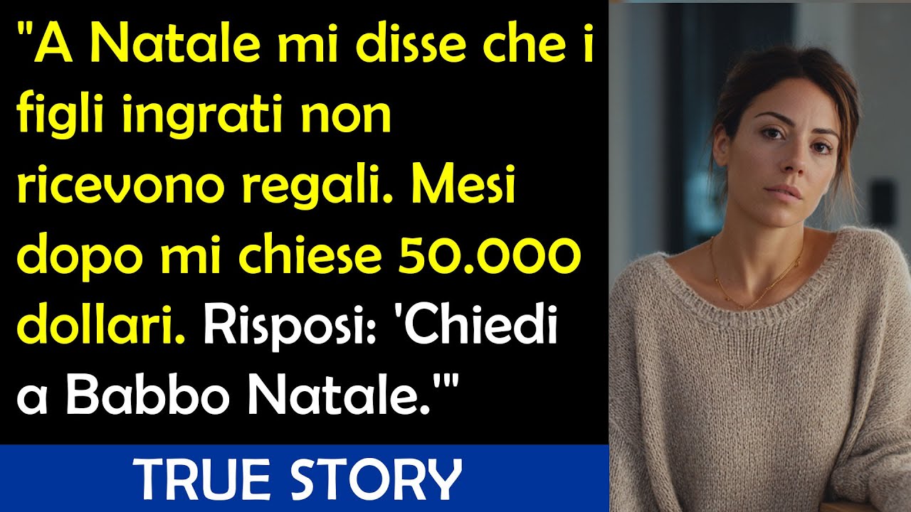 A Natale Non Ho Ricevuto Niente: La Mia Vendetta È Stata Perfetta
