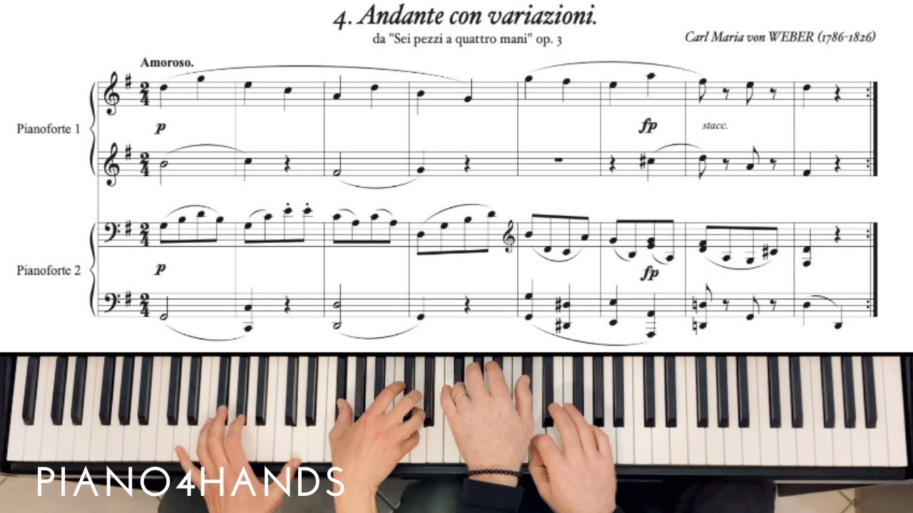 C. M. von Weber - Andante con variazioni from 