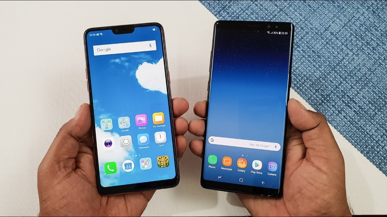 Oppo F7 vs Samsung Galaxy Note 8 Speed Test | Which is Faster !