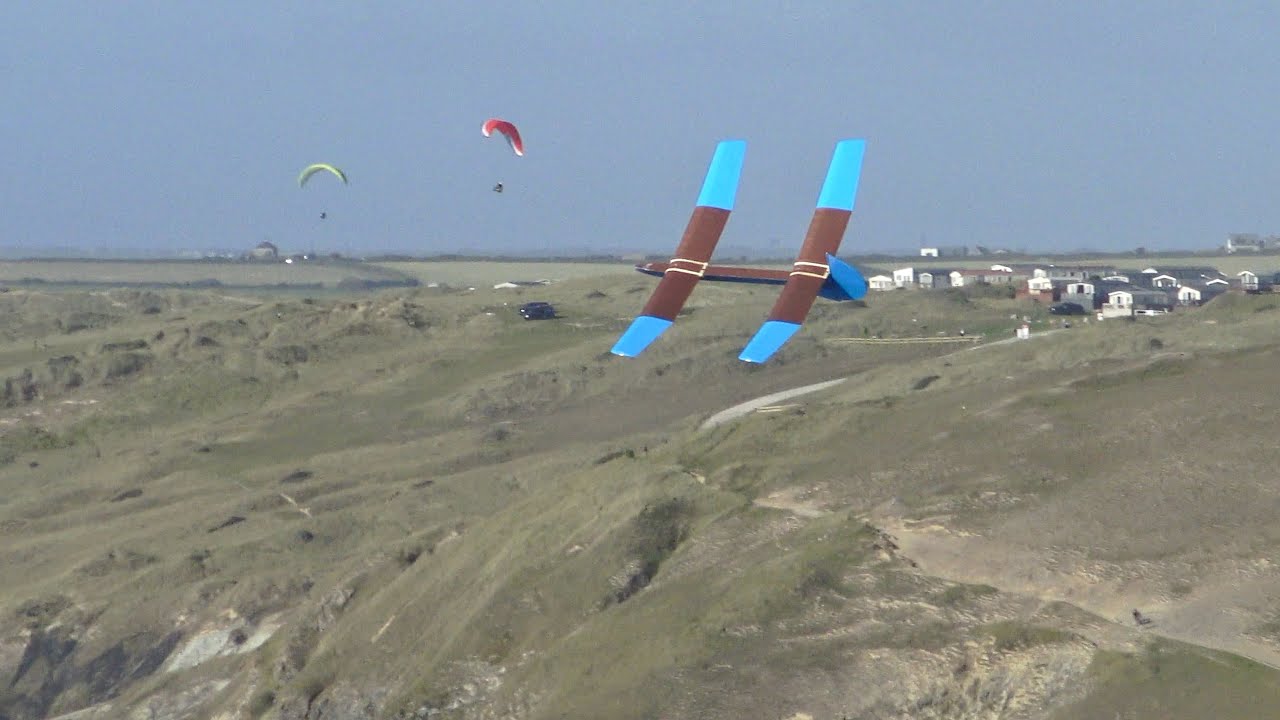 Tandem Wing Glider Test Flight. The Random Tandem!