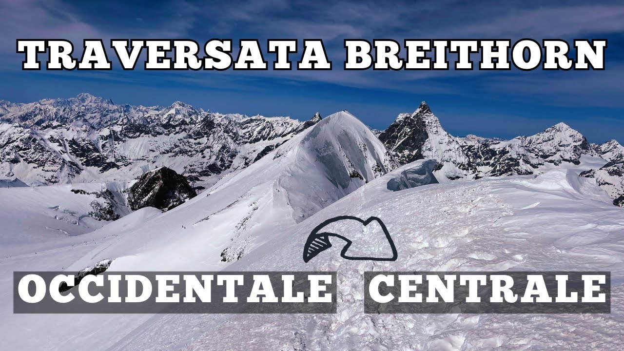 Traversata: Breithorn Occidentale e Centrale - Scialpinismo - In giornata da Cervinia (AO) 4K
