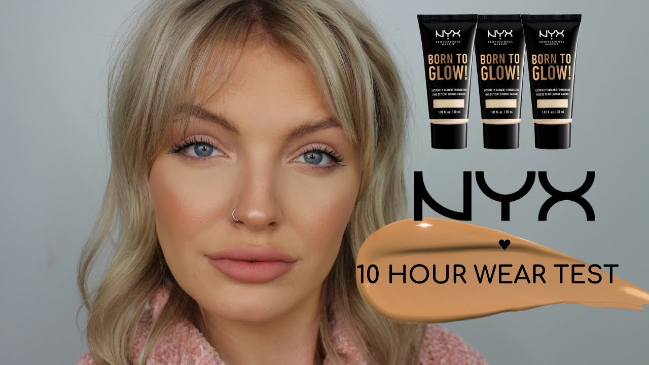 FOUNDATION 10 HOUR WEAR TEST | NYX BORN TO GLOW FOUNDATION | ELOISE MAE MAKEUP