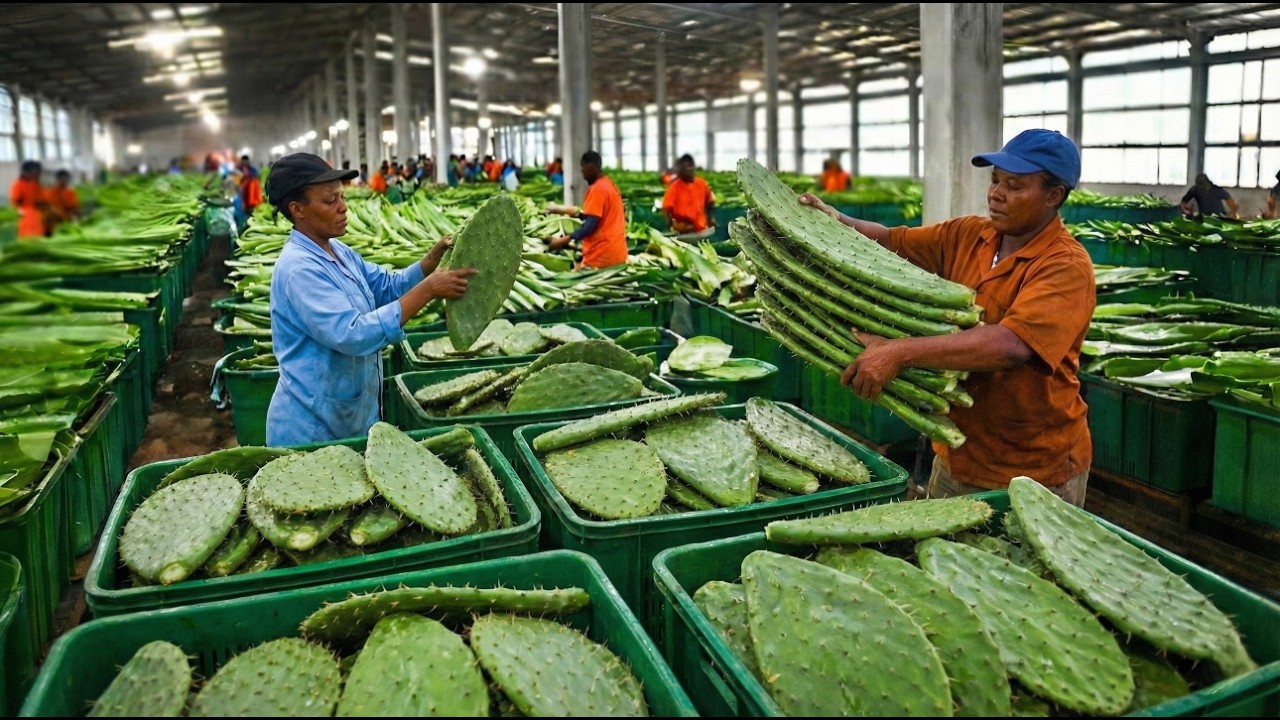 How Cactus Is Processed Into Juice & Medicine