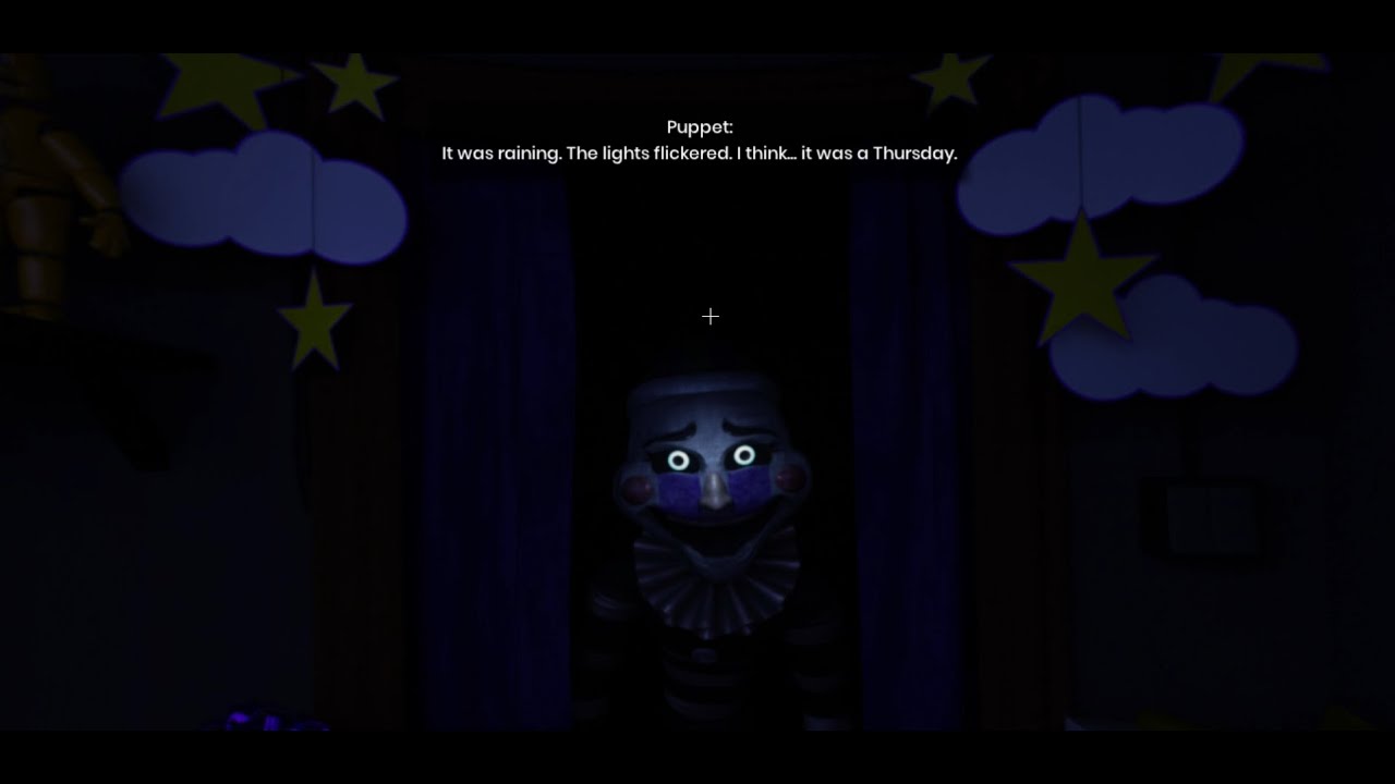Talking to the puppet Forgotten At Fredbear's