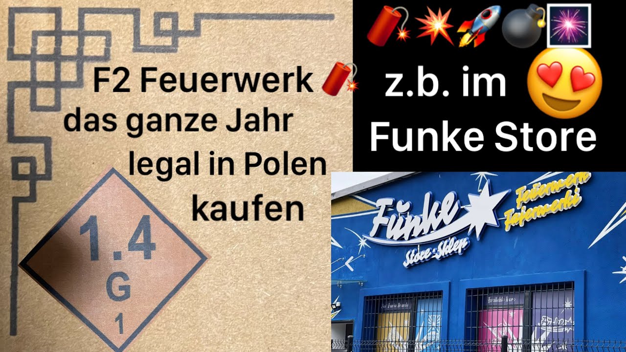 Feuerwerk Einkauf in Polen Funke Store