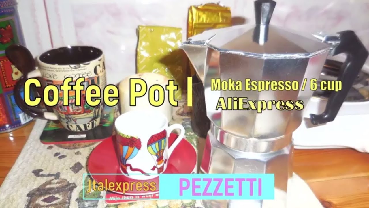 🔴 Обзор кофейника PEZZETTI Jtalexpress Moka Pot 3 🍵 6 чашек эспрессо AliExpress