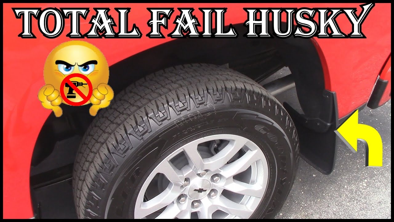 Husky Rear Liners / Mud Flap 59261 Installation Tips - 2021 Silverado