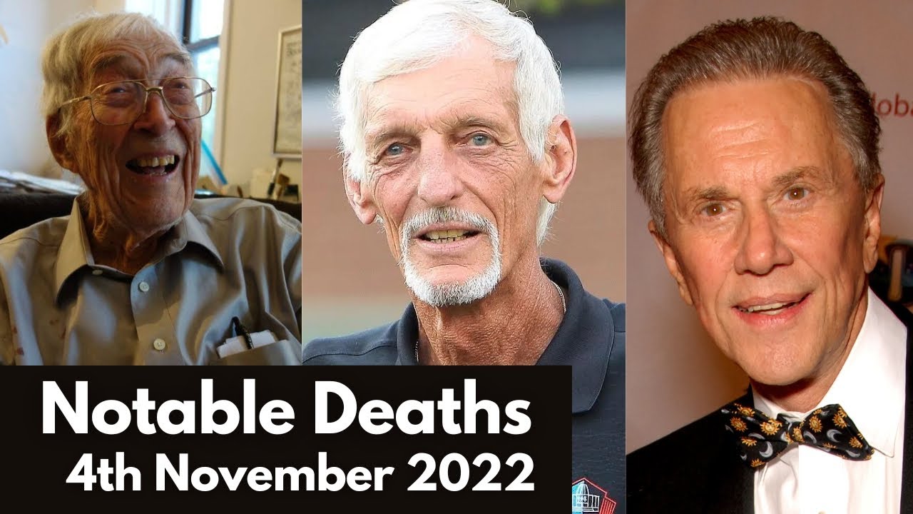 Celebrities Who Died Today 4th November 2022 / Very Sad News / Today Actors Died / Notable Deaths