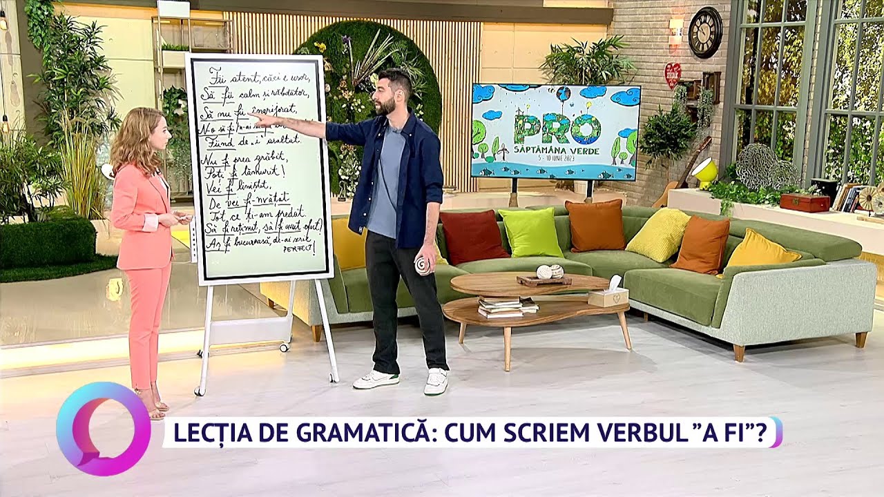 Lecția de gramatică: cum scriem verbul 
