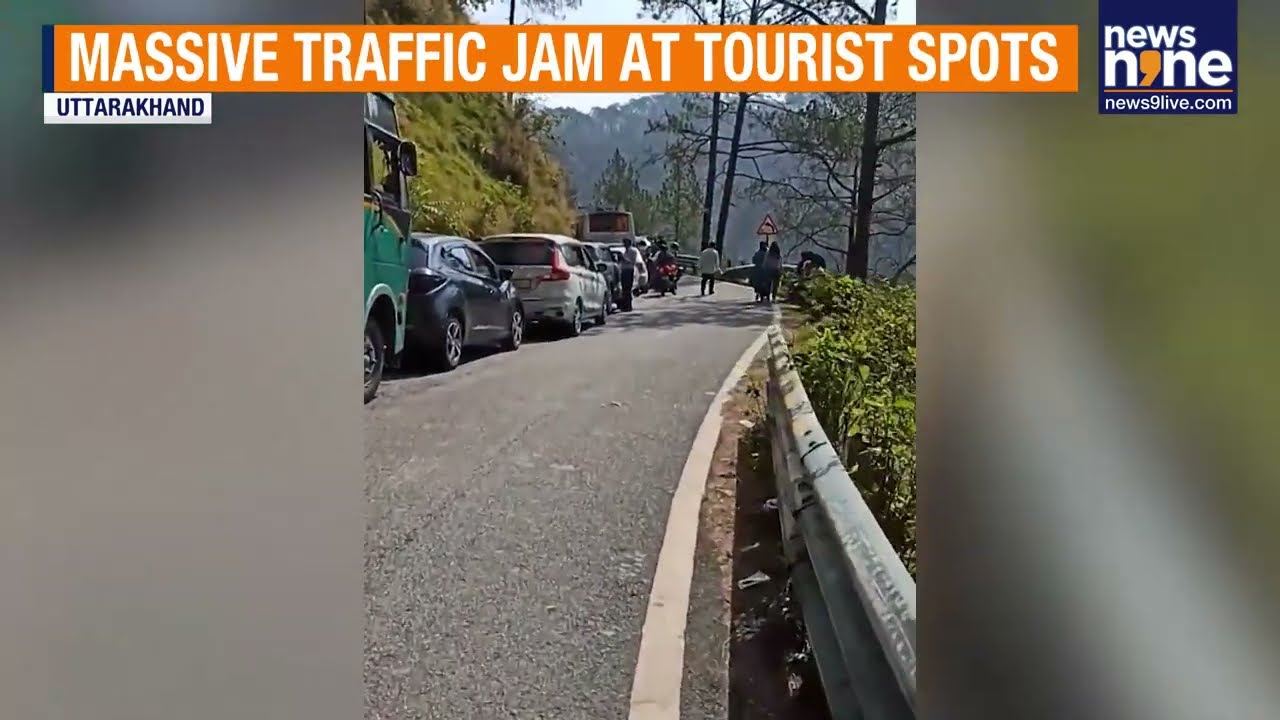 Massive Traffic Chaos in Mussoorie & Haridwar as Pilgrim Rush Chokes Uttarakhand Roads | News9