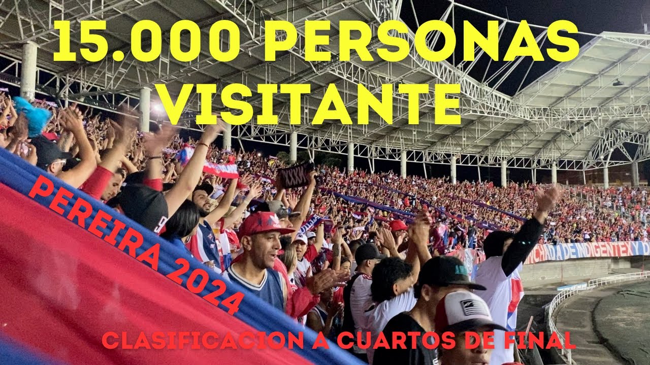 el #dim Goleo Viaje a Pereira 2024 / desde la tribuna Medellín 4 vs 0 Palestino / #copasudamerica