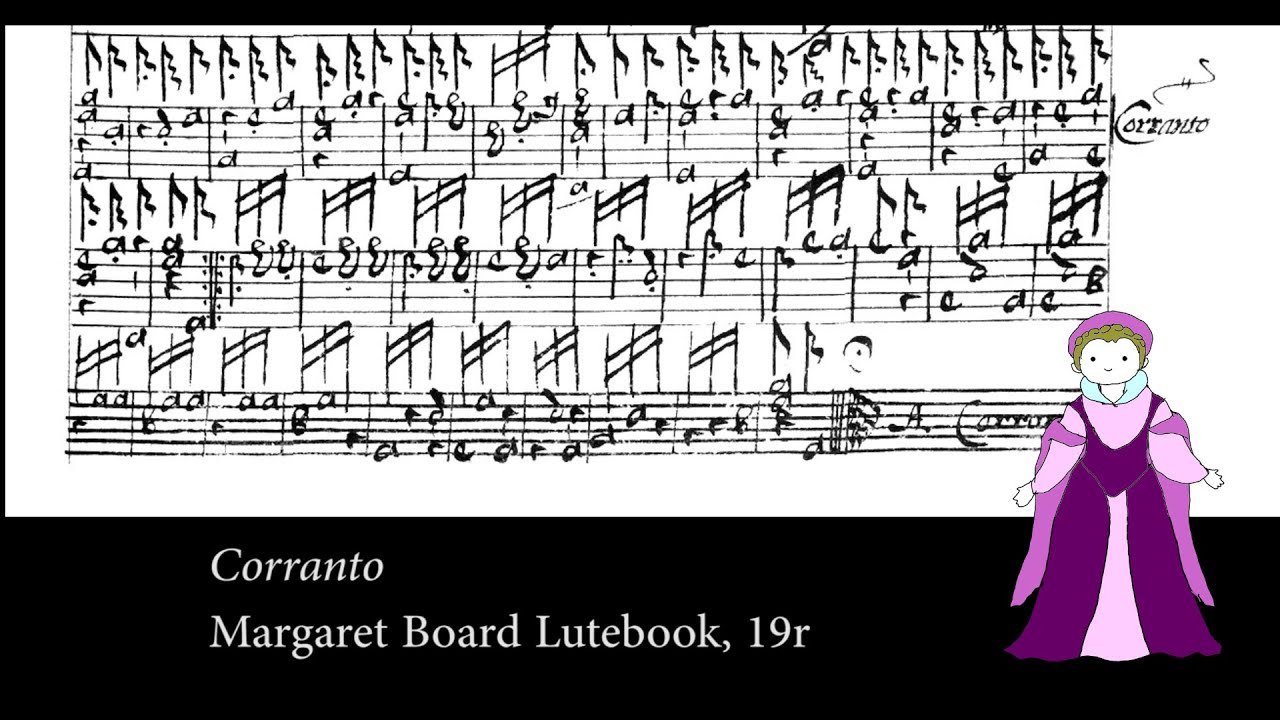 P164 Corranto / Margaret Board Lutebook