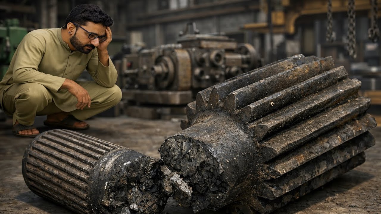 Impossible Repair! Cracked Dozer Drive Shaft Rebuilt Like New | Master Mechanic Amazing Work