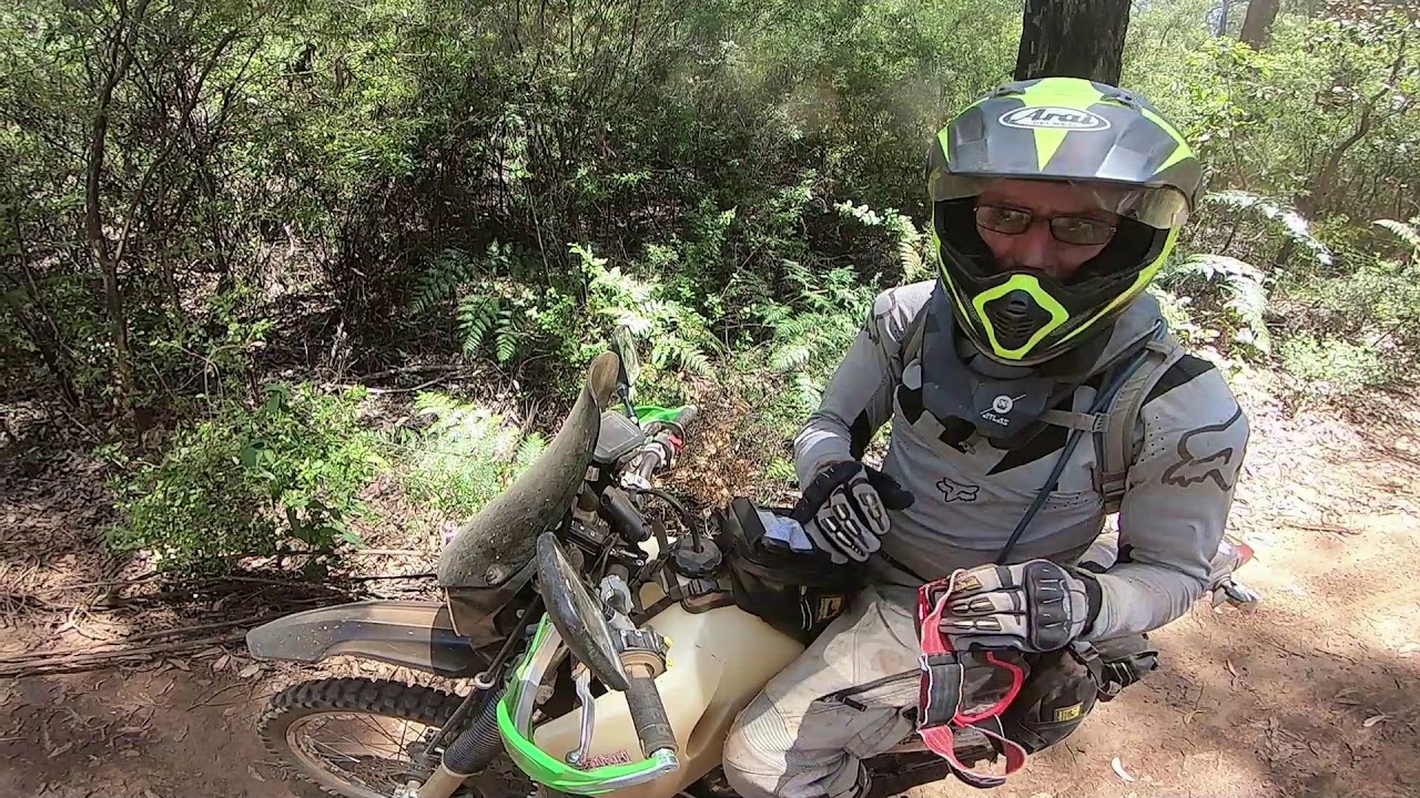 ADVENTURE BIKES:- Logs and River Crossing. Dwellingup Western Australia. Perth Adventure Riders
