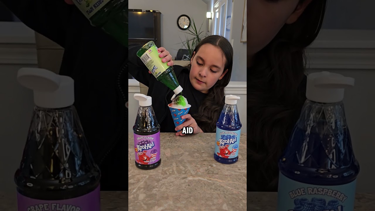 Kool Aid Snow Cones #shorts #youtubeshorts #funny