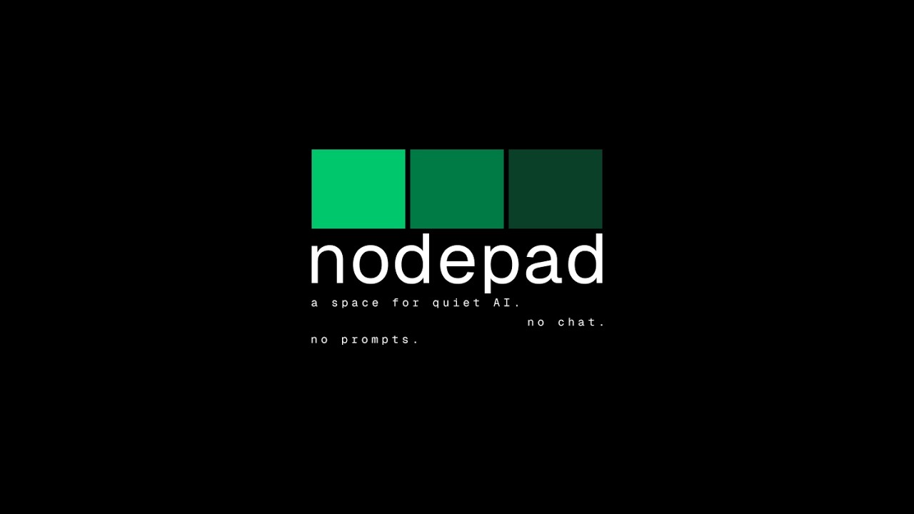 nodepad: экспериментальный проект в области пространственного мышления (с открытым исходным кодом)