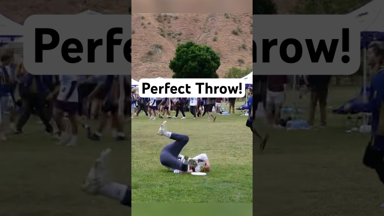 Cole Mires with the perfectly angled throw for the goal. #ultimatefrisbee #usaultimate #ucsc #sports