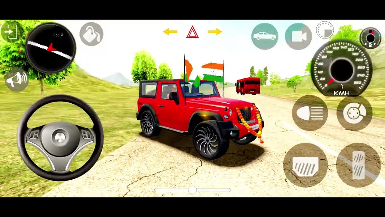 Modified Mahindra 😈Thar Car Games: Indian Cars (Gadi Wala Game) - Car Game Android Gameplay⚡