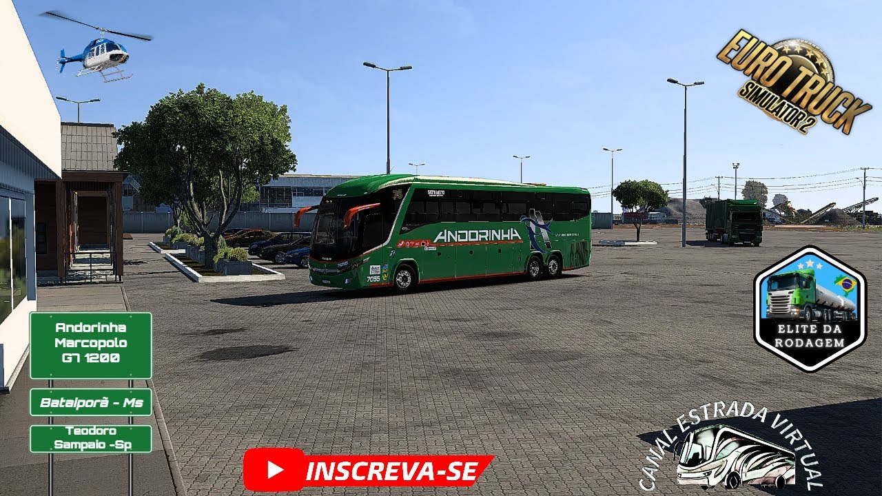 Bataiporã-sp x Teodoro Sampaio-sp  / Andorinha / Marcopolo G7 1200 / Mercedes-Benz / ETS2