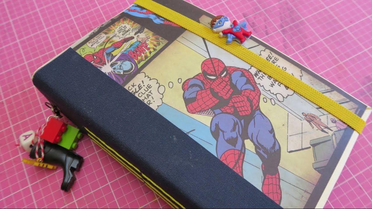 Superhero Junk Journal for a child using toy packaging & other Momentums | I'm A Cool Mom