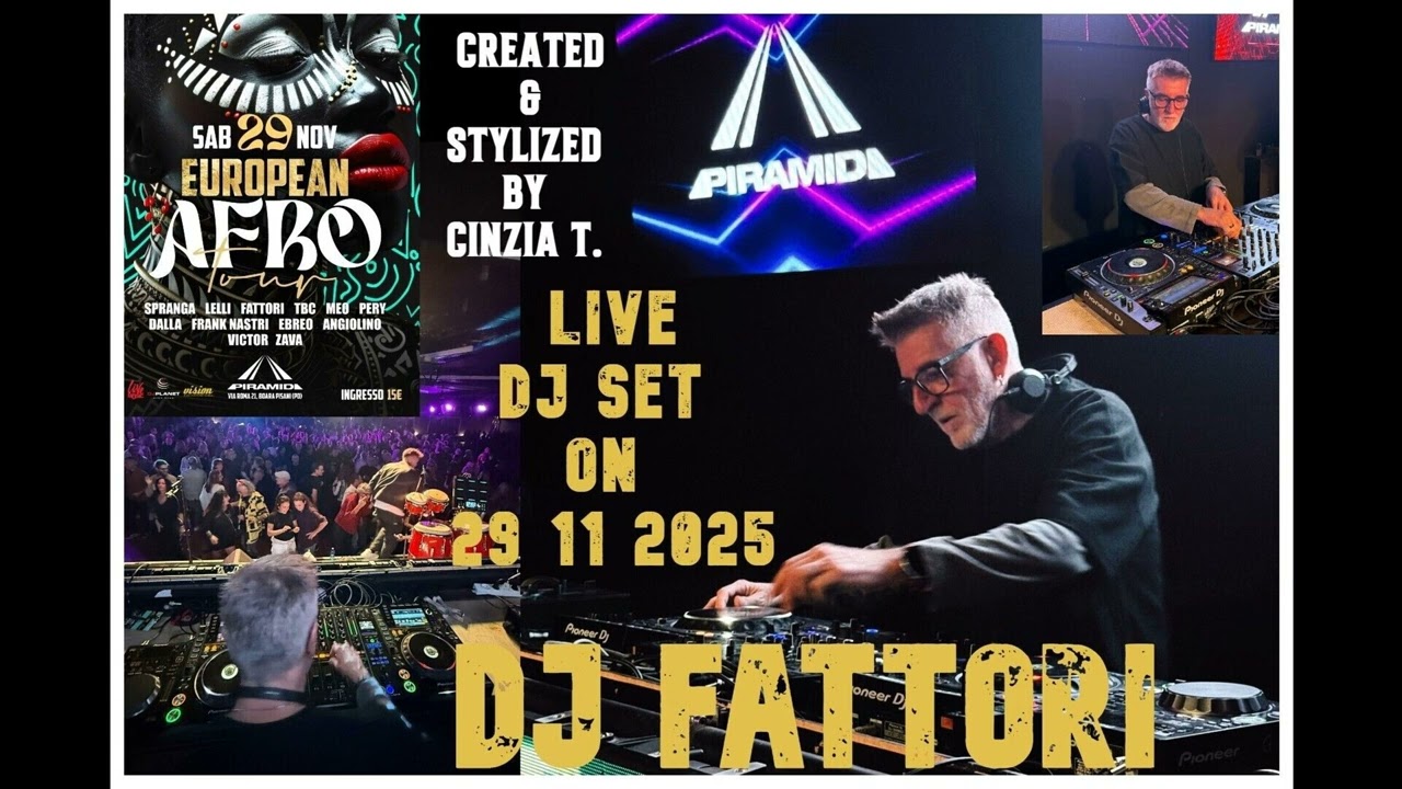 DJ FABRIZIO FATTORI@LIVE EUROPEAN AFRO TOUR DEL 29 NOV 2025 (VIDEO BY CINZIA T)