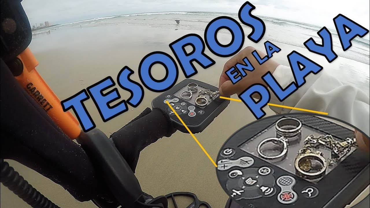 Buscando TESOROS  Encuentro ANILLOS y CADENA en la playa