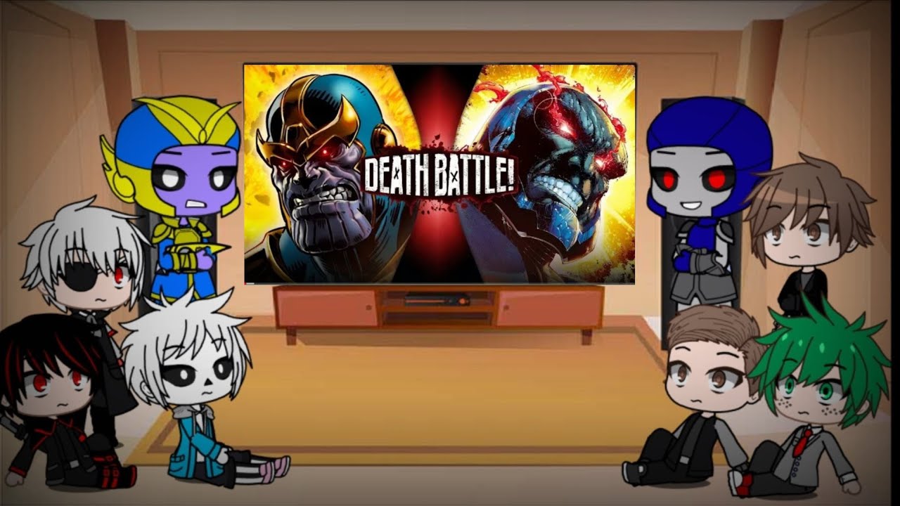 Fandoms react to Thanos vs Darkseid