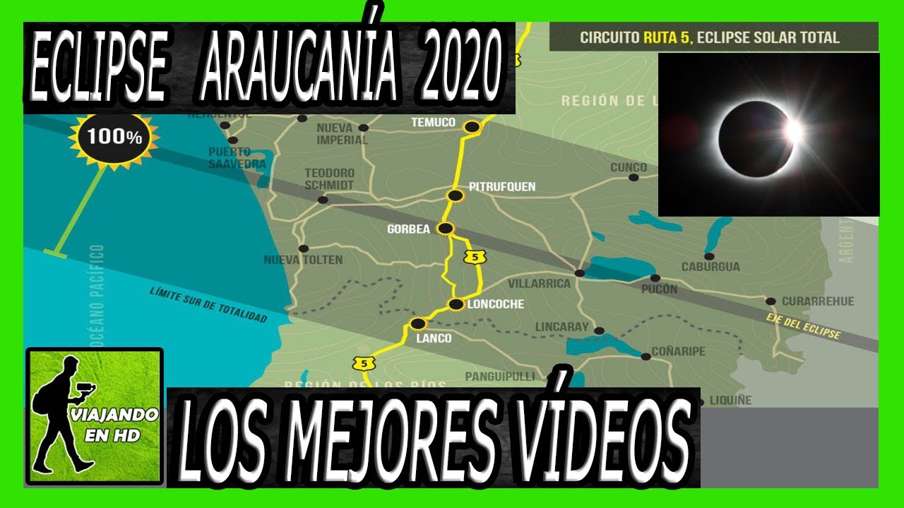 ✅ Eclipse Araucania Chile 2020 | Los mejores Vídeos | Viajando en HD