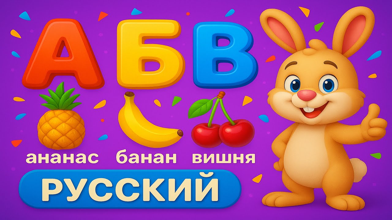 Азбука слов – учим буквы и слова с детьми | The ABC of Words -  Kids